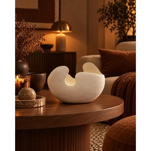 Modern <b>Ceramic</b> Tabletop <b>Vase</b> Matte Finish Handmade 8-16 Inches Decorative Centerpiece - Product Image 2