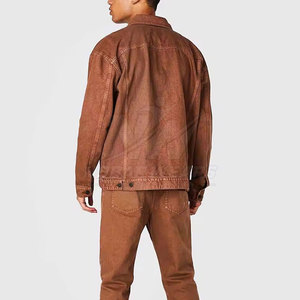 Men <b>Slim</b> <b>Fit</b> Jeans Winter <b>Jacket</b> Casual Cotton Outerwear Warm Stylish Layer for Autumn Winter Fashion - Product Image 2