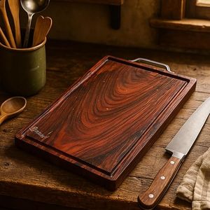 Tabla de cortar de madera de acacia con ranura para jugos, tabla de cocina, tabla de carnicero, tabla para preparar alimentos - Product Image 3