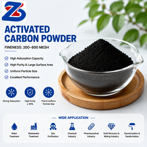Poudre de charbon actif 200-800 Mesh pour la purification chimique et les applications de filtration avancée - Product Image 1