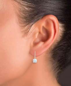 ต่างหูโอปอลขัดเงาที่ปลูกในห้องปฏิบัติการ (5/8 ct. T.W.) | เมซี่ - Product Image 2