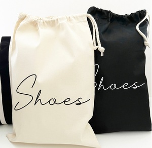 Amana Textiles Durable Eco-Friendly Reusable Cotton Canvas Drawstring <b>Shoe</b> <b>Bag</b> Custom Production for Fashion Retail Utility Use - Product Image 4
