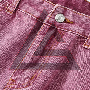 Jean en denim surdimensionné pour hommes grandes tailles, coupe large, avec grandes poches, taille haute, fabrication sur mesure - Product Image 6