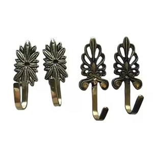 Ganchos de metal estilo hogareño para colgar abrigos, sombreros y bolsos en la entrada, estante de almacenamiento para colgar en la pared. - Product Image 5