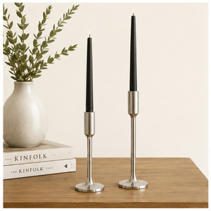 Aluminum Taper Candle Holder Set Luxury <b>Silver</b> Metal <b>Candlestick</b> Stand for Wedding Table Centerpiece Christmas Party Home Decor - Product Image 4