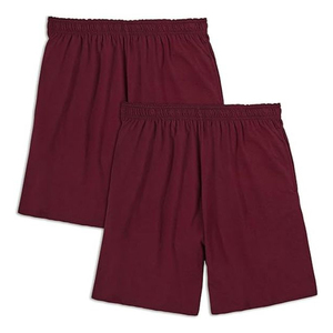 Pantalones Cortos Deportivos de Malla Rosa Sólido para Hombre, Corte Regular, Cintura Elástica con Cordón, Bolsillos Laterales Abiertos, Secado Rápido y Transpirables - Product Image 1