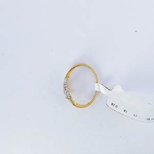 Bague élégante en or 14 carats pour femme, bijoux en or jaune d'inspiration florale, ornement de mode pour mariage et soirée - Product Image 3