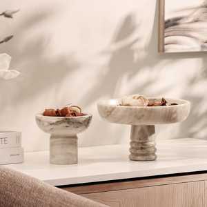 Plat de service décoratif en pierre, style moderne haut de gamme, plateau de table écologique de qualité supérieure pour mariage, hôtel et décoration intérieure - Product Image 1