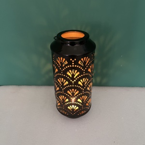 Tall Metal Candle Holder Hollow Pattern <b>Lantern</b> <b>Tea</b> <b>Light</b> Decorative Cylinder for Home Wedding Ramadan Decor - Product Image 6