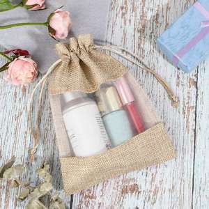 Elegante Bolsa de Regalo de Yute de Colores con Asa de Cuerda para Tiendas Minoristas - Product Image 4