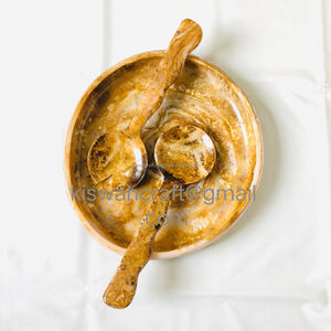 Tazones Modernos de Diseño Nuevo y Moderno, Pulidos, de Resina, Color Natural, Diseño Americano, Forma de Huevo, Embalaje en Cartón, Vajilla para Frutas, para Fiestas - Product Image 1