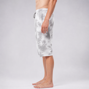 Shorts pour hommes personnalisés avec impression tie-dye, tissu respirant de haute qualité, shorts classiques pour hommes avec ceinture élastique et cordon de serrage - Product Image 5