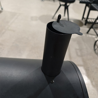 Brasero portable pour jardin avec couvercle en maille, poignées de transport et support surélevé pour le camping, les pique-niques et les fêtes en plein air