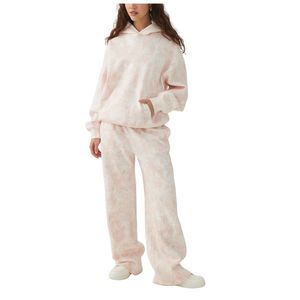 Sweat-shirt à capuche surdimensionné personnalisé pour femme, en coton molletonné, style tie-dye, pour la vente en gros et l'OEM - Product Image 4