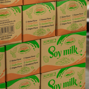 Leche de Soya Sabor Chocolate, Melón, Mango, Fresa, 300ml, en Botella de Vidrio, Precio de Fábrica, Muestra Gratis, OEM, Marca Privada - Product Image 6