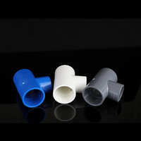 Raccord en T plat égal en PVC pour l'alimentation en eau, connecteur de tuyau en plastique à 3 voies à paroi épaisse pour l'irrigation, raccords de jonction de tuyaux d'eau pour meubles