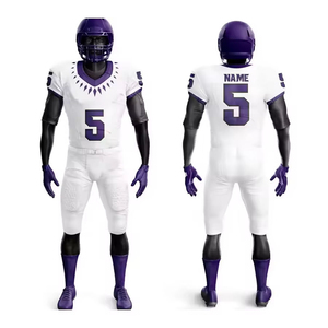 Professional Manufactures American Football Uniform for Sale Affordable Price Trending Style American Jersey Set - Product Image 1