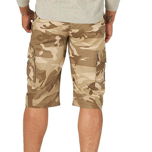 กางเกงขาสั้นคาร์โก้ผู้ชายแบบมีเชือกผูก เอวสูง ทรงหลวม สวมใส่สบาย คุณภาพสูง ออกแบบลายพิมพ์โลโก้ได้ตามต้องการ ผ้าคอตตอนทวิล สไตล์สตรีทแวร์ ขายส่ง - Product Image 4