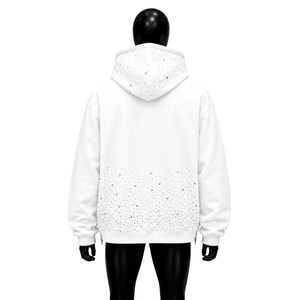 Sudadera con capucha y cremallera completa de diamantes de imitación blancos, estilo oversize, streetwear, personalizada, brillante, a la moda, casual, unisex - Product Image 2