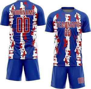 Uniforme de Fútbol Personalizado con Nombre de Equipo para Adultos, Todas las Tallas y Colores Disponibles, Venta en Línea, 100% Poliéster, Impresión de Logotipo Personalizado, Diseño - Product Image 2