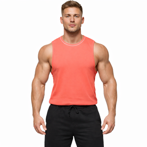 Camiseta Deportiva sin Mangas para Hombre, 220GSM, Algodón, Transpirable, Informal, para Verano, Personalizable OEM - Product Image 4