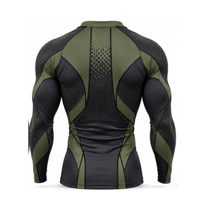 Camisetas de Compresión Personalizadas, Tops Deportivos Atléticos, Tejido Flexible y Transpirable, Ropa de Entrenamiento para Hombres, para Correr, Ciclismo y Ejercicio - Product Image 5