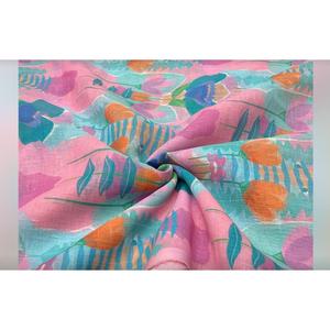 Tissu en polyester imitation lin pour robes, kurtis, costumes et vêtements de mode – Matière textile – Prix promotionnel - Product Image 2