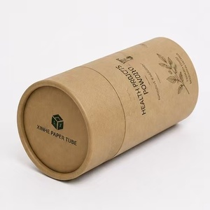 Wholesale Empty Paper Kraft Tube Box <b>Container</b> for Health Products Powder - Product Image 4