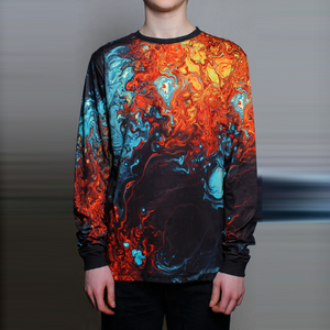 T-shirts à manches longues pour hommes, sublimation de haute qualité, t-shirt sublimation Sky Smock, t-shirt à col rond pour hommes, t-shirt d'été pour hommes - Product Image 2