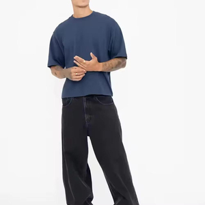 Camiseta Personalizada de Moda para Hombre, 100% Algodón, Lisa, OEM, con Impresión de Logotipo, Corte Holgado y Diseño Sólido - Product Image 3
