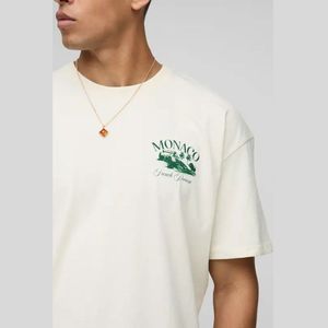 Camiseta Oversize con Estampado Gráfico, Logotipo Personalizado, Estilo Urbano Hip Hop, Corte Holgado, Hombros Caídos, de Algodón, para Hombre y Mujer - Product Image 4