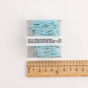 Élastiques à cheveux TIETYP, bandeaux en caoutchouc élastique, couleur unie, minimaliste, moderne, usage quotidien, pour femmes, emballage en carton, fabriqué en Corée - Product Image 6