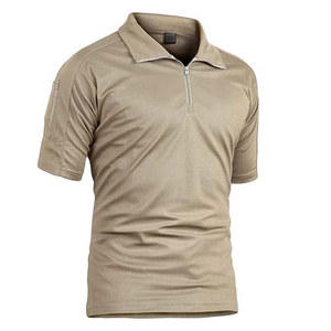 เสื้อเชิ้ตแขนยาวคอซิป OEM แฟชั่นกลางแจ้ง ผ้าฟลีซพิมพ์ลายลำลองสำหรับผู้ชาย เสื้อยืดคอซิปผ้าฝ้าย - Product Image 3