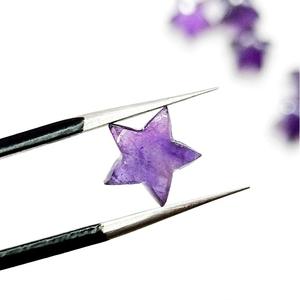 Estrella de Amatista Chevron Natural Tallada a Mano, Cristal Curativo Morado para Feng Shui, Meditación, Reiki, Decoración Energética de Chakras - Product Image 3