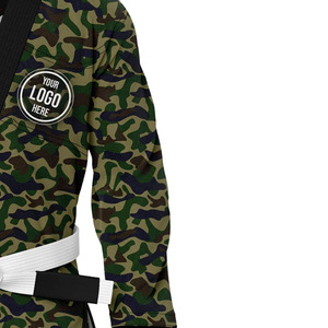 Customizable Camouflage BJJ Judo Jiu Jitsu Kimono Uniform Front Customizable Durable Breathable Washed Cotton Fabric - Product Image 2
