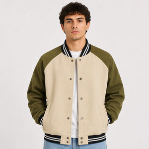 ผู้ผลิตเสื้อแจ็คเก็ต Varsity Letterman สำหรับผู้ชายแบบกำหนดเอง เสื้อแจ็คเก็ตฉลากส่วนตัว ป้ายปักแบบกำหนดเอง ผู้จัดจำหน่ายขายส่งงานปัก - Product Image 1