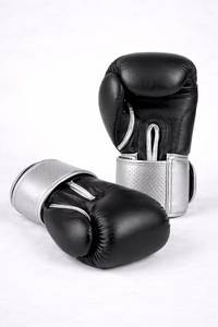 Guantes de Boxeo Unisex de Cuero PU Blanco, Cierre de Cordones en la Muñeca, Embalaje Personalizado para Entrenamiento - Product Image 2