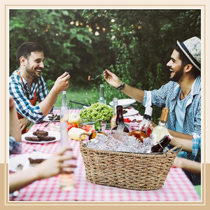 Cesta exterior de junco marino estilo rústico para cubitera, ideal para fiestas y picnics, venta al por mayor de fábrica de Vietnam - Product Image 3