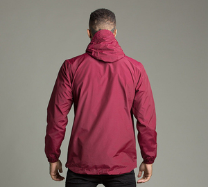 Custom Winter Plus Size Waterproof Breathable Hooded <b>Pullover</b> Half Zip Windbreaker Anorak <b>Jacket</b> for <b>Men</b> High Quality Wholesale - Product Image 2