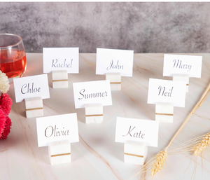 Marble Place <b>Cards</b> Holder Place <b>Card</b> Holder Minimalist Stone <b>Table</b> Name Stand Wholesale Supplier - Product Image 5