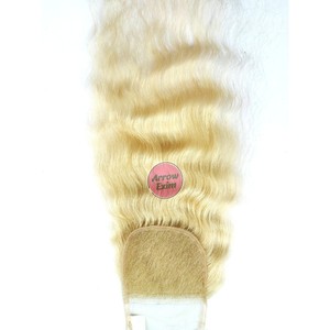 Cheveux indiens Remy ondulés naturels blonds 613 pour fermetures en dentelle avec une densité de 150 % - Product Image 2