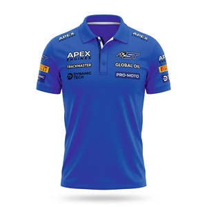 Polo de Carreras Personalizado 2026, Manga Corta, Transpirable, Tallas Grandes, Precio Directo de Fábrica, BMX MX MTB PIT CREW, Polo para Equipo de Carreras - Product Image 1