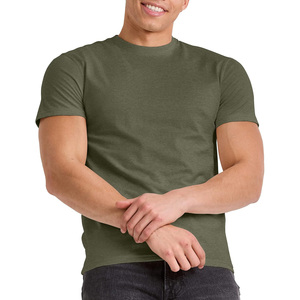 T-shirts pour hommes personnalisés en gros, qualité supérieure, mélange coton et élasthanne, motif géométrique, style décontracté - Product Image 2