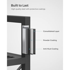 Scaffale Metallico a 5 Ripiani con Rete Densa 32 x 60 x 145 cm, Unità di Stoccaggio per Ingresso, Cucina, Soggiorno - Product Image 3