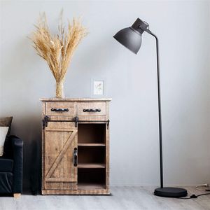 Classico stile Country americano singolo fienile porta Vintage in legno soggiorno armadi con 2 cassetti modello XH - Product Image 3