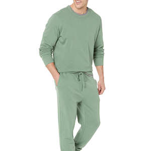 เสื้อสเวตเชิ้ตผู้ชายสีเขียว คอกลม แขนยาว ทรงปกติ สวมใส่สบายๆ สำหรับฤดูใบไม้ร่วง - Product Image 1