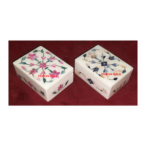 Unique And Simple Design Rectangle Shape White Marble Inlay Jewelry <b>Box</b> For Business <b>Gift</b> And Home Decor Purpose In <b>Cheap</b> Price - Product Image 5