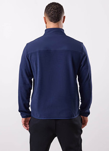New Design Custom Logo Navy <b>Men's</b> <b>Half</b> <b>Zip</b> Polar Fleece Hoodie Lightweight Breathable Running Sports & Outerwear Hoodies For <b>Men</b> - Product Image 2