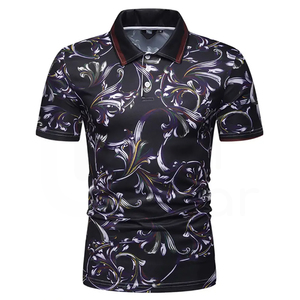 Camiseta de Manga Corta de Poliéster Sublimado con Cuello Sólido y Logotipo Personalizado, Tejido de Punto de Secado Rápido para Golf, Precio Competitivo para Hombre - Product Image 1