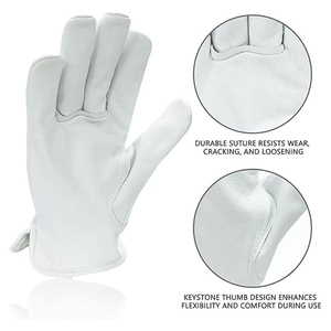 Premium Cowhide Split Leather <b>Driver</b> <b>Gloves</b> for General Work Truck Driving Warehouse Gardening Household <b>Gloves</b> - Product Image 4